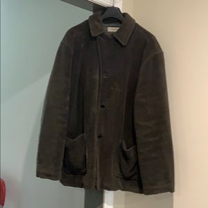 Cozy fuzzy men’s winter jacket